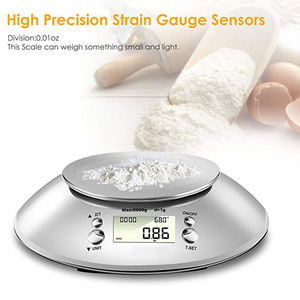 Glass <b>Kitchen</b> <b>Scale</b> Tray HD LCD <b>Digital</b> Display Automatic Shutdown Accuracy 1g Max Weighing 5kg Easy Clean Non-Stick 12-Piece CN - Product Image 3