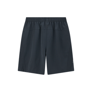 Shorts de sport gris foncé ERKE pour homme, taille XXS, avec fermeture éclair et taille élastique, en polyester, style jogger, avec logos décoratifs, tricoté - Product Image 2