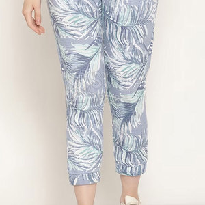 Women Winter <b>Drawstring</b> <b>Trousers</b> Flat Front 100% Cotton Breathable Comfortable Casual Daily Wear Pants for Women - Product Image 6