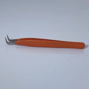 แหนบขนตาปลอมสแตนเลสคุณภาพดีตรงและโค้งแหนบขนตาด้านบนอุปกรณ์ต่อขนตา - Product Image 5