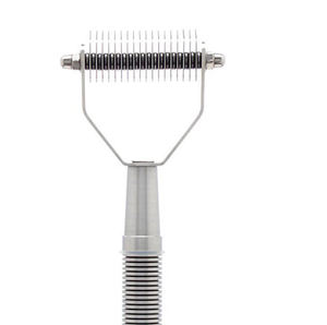 Peignes de démêlage professionnels double face Chiens Chats Peigne à poils d'animaux en acier inoxydable personnalisé - Product Image 3