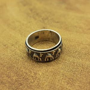 Wholesale Vintage 925 Oxidized Silver Camel Statement <b>Ring</b> Boho <b>Indian</b> Wedding Jewelry Diamond Pearl Fine Fashion Design Party - Product Image 3