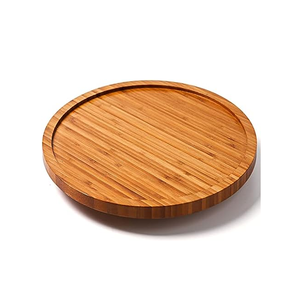 Plateau tournant en bambou Lazy Susan plus grande qualité organisateur de ferme en bois Lazy Susan prix bon marché - Product Image 5