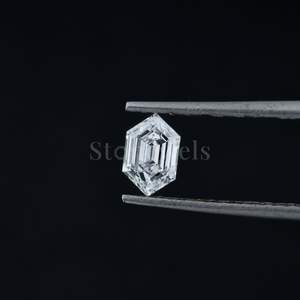 Laboratorio creado en forma hexagonal DEF VVS VS1 0.5CT 1CT 2CT HPHT CVD IGI GIA certificado laboratorio sintético suelto cultivado Joyería de diamantes India - Product Image 2