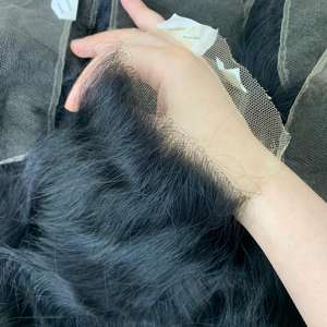 VQHAIR cierre 4by4 vietnamita Virgen no Remy extensiones de cabello crudo estilo de encaje superior corte un donante precio competitivo cabello humano - Product Image 6