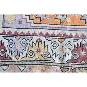 Tapis turc vintage 3,1x4,1 pi (94x125 cm), tapis persan orange - Product Image 5