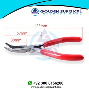 Pince à mâchoires en Nylon en acier au carbone, pince à nez plat, pince à boucler le fil, fabrication de bijoux, fil de perle, outils de formage, équipement - Product Image 4