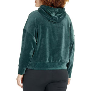Ropa de mujer Sudaderas con capucha de talla grande Sudaderas Diseño de servicio OEM Cremallera personalizada Nuevo estilo de moda Sudaderas con capucha de lana para mujer 2025 - Product Image 6
