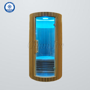 Salle de sauna infrarouge en bois massif OMNI Premium, 1 personne, installation facile, <span class=keywords><strong>spa</strong></span> à domicile, sauna à vapeur sèche pour la détoxification et la relaxation en intérieur - Product Image 2