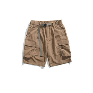 กางเกงวอร์มลำลองของผู้ชายแนวสตรีทสูงกางเกงขาสั้นกีฬาทรงหลวมเป็นมิตรกับสิ่งแวดล้อมมีหลายกระเป๋า - Product Image 5