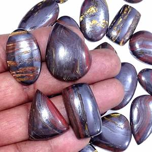 Venta al por mayor de cabujones de cuarzo de ojo de tigre de hierro natural increíbles piedras preciosas sueltas de curación de energía semipreciosa - Product Image 3