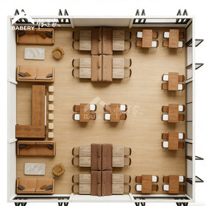 Restaurant de luxe en conteneur <span class=keywords><strong>pour</strong></span> utilisation en extérieur |   Unités de restauration modulaires préfabriquées en acier <span class=keywords><strong>pour</strong></span> hôtels, cafés et campings - Product Image 6