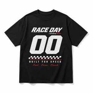 Camiseta Unisex Vintage para Fanáticos de Carreras, con Estampado de Número de Carrera y Gráfico de Bandera a Cuadros - Product Image 4