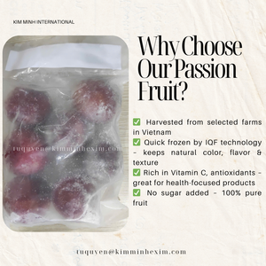 Porciones (Cubos) de Maracuyá Congeladas IQF Premium de Vietnam, Empaque a Granel para Fabricación de Alimentos, Venta al por Mayor - Product Image 2