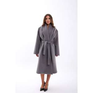 Abrigo de Invierno 7478 en Tela Tejida Gris - Product Image 3