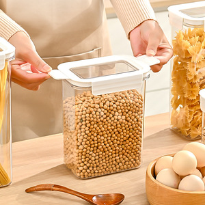 JUXINDA Questi contenitori per alimenti domestici sono ermetici, di qualità alimentare e trasparenti, ideali per conservare cereali. - Product Image 3