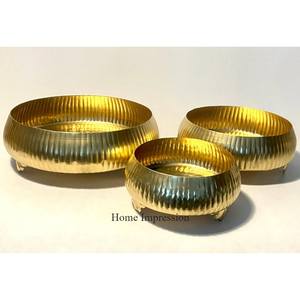 Lujo moderno Arte Creativo diseñador único chapado en oro decoración tradicional Urli de proveedor indio de productos de gran calidad - Product Image 5