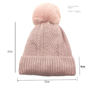 Bonnet en laine 100% unisexe, chaud, respirant et imperméable, style streetwear décontracté, couleur unie, vente en gros - Product Image 4