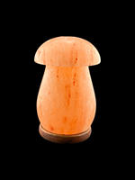 Lampe en sel de l'Himalaya polie et sculptée en forme de champignon, style fleur au toucher réel, pour mariage et décoration intérieure