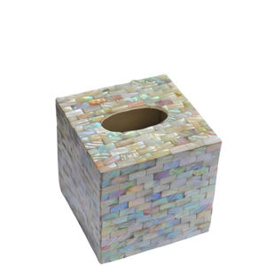 New Arrival Attractive Mother of Pearl Inlay Wood <b>Tissue</b> Box Vintage Decorative Napkin Dispenser Organizer in Wholesaler Price - Product Image 2