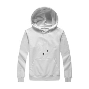 Sudadera con capucha para hombre, 100% algodón, estampado personalizado, ribete en contraste, bolsillos laterales interiores suaves, patrón sólido, clima de transición - Product Image 2