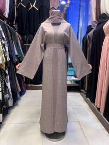 2025 Caftan au design marocain de Dubaï Beaux vêtements musulmans traditionnels noirs avec travail à la main Abaya Kaftan - Product Image 2