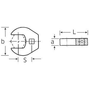 Llaves de Boca Tipo Pata de Gallo Stahlwille de Alta Resistencia de 3/8'' (Tamaño en Pulgadas), Llaves de Alta Calidad - Product Image 2