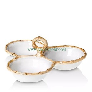 Lot de 3 bols à bonbons et fruits secs avec plateaux Admirable Design Meilleure vente Maison Table à manger Vaisselle Bols de service alimentaire - Product Image 4