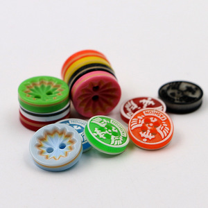 12mm 15mm Usine Résine Bouton DIY Coloré Nouveau Mot 4 Trous Vêtements Boutons Boutons pour Chemise/Vêtements - Product Image 3