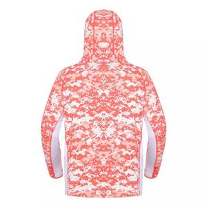 Logotipo personalizado de manga larga de poliéster de secado rápido al aire libre ligero pesca con capucha UPF50 + con capucha al por mayor camisas de pesca sublimadas - Product Image 3