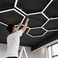 Plafonnier LED nid d'abeille CRI 90 avec modules hexagonaux de 300W