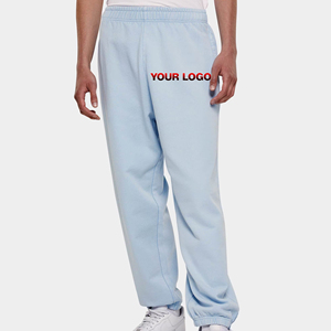Por encargo 100% algodón francés Terry ligero gimnasio desgaste relajado ajuste Color sólido Casual desgaste Slim Fit pantalones de chándal para los hombres - Product Image 4