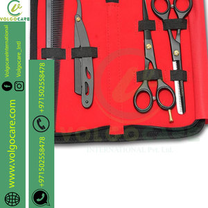 Kit de tijeras de corte de pelo de peluquero profesional, tijeras de peluquería de corte y adelgazamiento de acero inoxidable con mango cómodo - Product Image 5