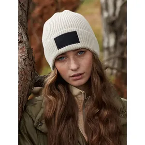 Fashionable Sustainable Patch <b>Beanie</b> Promotional <b>Hats</b> & Caps - Product Image 4