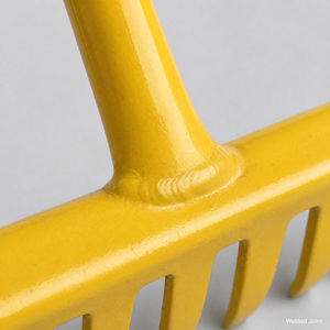 <span class=keywords><strong>Rastrello</strong></span> da Giardino in Acciaio al Carbonio a 16 Denti Saldati, Robusto <span class=keywords><strong>Rastrello</strong></span> <span class=keywords><strong>per</strong></span> Foglie con Manico Liscio e Terminale in Plastica <span class=keywords><strong>per</strong></span> il Giardino - Product Image 4