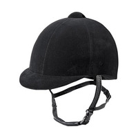 Casque d'équitation de meilleure qualité en fibre recouverte d'un tissu en velours Casque de course de chevaux Casque de polo Fabricant