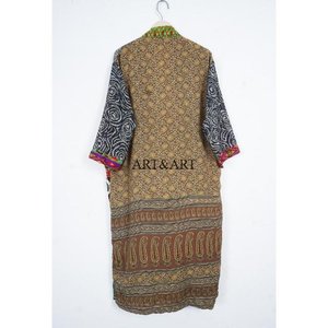 Nuevo Kimono de Seda para Mujer, Bata de Baño, Ropa de Dormir, Estilo Veraniego, Suave y Cómodo, Talla Grande, Diseño Patchwork - Product Image 5