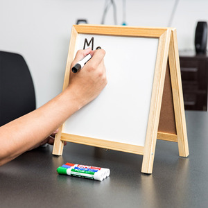 <b>Desktop</b> wood <b>whiteboard</b> portable wooden boards white board with stand for notes to-do lists - Product Image 6