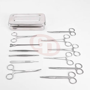 Instrumentos quirúrgicos generales reutilizables con soporte de aguja de herramientas de acero inoxidable para profesionales médicos conjunto quirúrgico general - Product Image 1