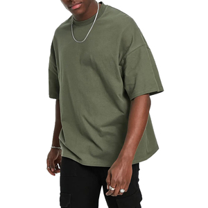 T-shirts taille haute qualité T-shirt ample en coton personnalisé OEM T-shirt imprimé graphique à épaules tombantes pour hommes livraison DDP - Product Image 1