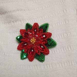 Handmade Designer Beaded Brooches Glass Beads Customized Color. High Quality Accessories <b>Unique</b> Design. <b>Baby</b> Shower Best <b>Gift</b>. - Product Image 2