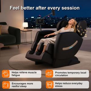 Fauteuil de massage corps entier avec scanner corporel, zéro gravité, inclinable, avec modes Just Able, repose-pieds à extension automatique et massage des pieds - Product Image 5