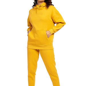 Sweat à capuche à épaules tombantes surdimensionné de haute qualité impression personnalisée conception vierge unie pour une utilisation hivernale Placement avant - Product Image 4