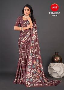 Dola Silk Saree สำหรับผู้หญิงเครื่องแต่งกายแบบชนเผ่าที่สง่างามพร้อมดีไซน์เสื้อชิ้นที่สมบูรณ์แบบสำหรับทุกโอกาส - Product Image 3