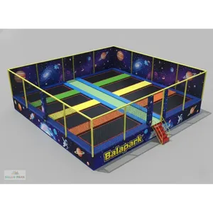 Sistema de Trampolín Olímpico Comercial para 8 Personas, Trampolín Modular para Interiores y Exteriores con Red de Seguridad - Product Image 6