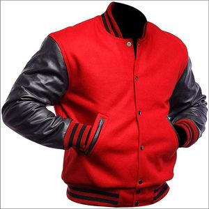 แจ็คเก็ตวาร์ซิตี้แบบมีปกตั้ง ปักลาย ตัวอักษร  ผ้าขนสัตว์/โพลีเอสเตอร์ กันน้ำ สำหรับฤดูหนาว  ขายส่ง  สามารถปรับแต่งด้านหน้าได้ - Product Image 5