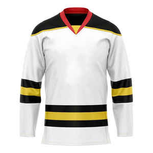 Maillots de hockey sur glace personnalisés avec logo imprimé, haute qualité, 100% polyester respirant, unisexe, couleurs et tailles personnalisées XS-5XL - Product Image 1