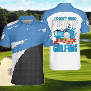 Polo de Golf con Patrón Sólido Informal para Hombre, Camisa Deportiva con Estampado Transpirable y Técnica de Sublimación - Product Image 4