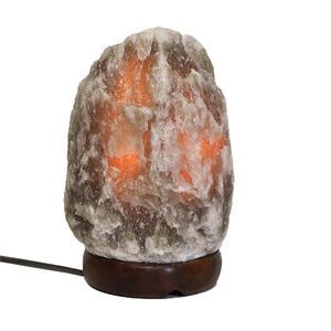 Lampe de sel de l'Himalaya noire naturelle artisanale, cristal de roche poli, purificateur d'air, lumière décorative pour la maison, fournisseur en gros - Product Image 2