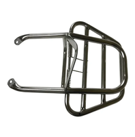 Porte-bagages arrière de moto en acier inoxydable chromé haute résistance, plateforme de transport durable, soudure de précision, conception robuste, ISO